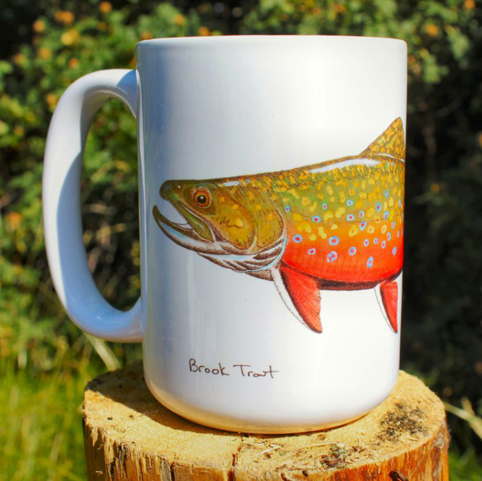 Brook Trout Coffee Mug Jeff Currier Jeff Currier
