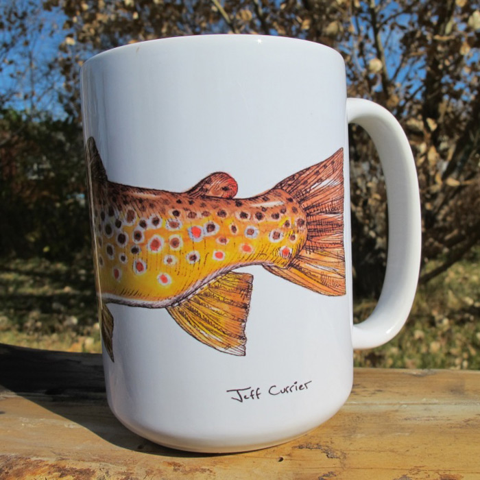 Brown Trout Coffee Mug Jeff Currier Jeff Currier