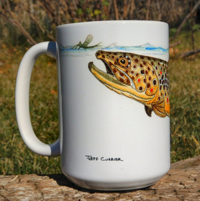 Swimming Brown Trout, Coffee Mug