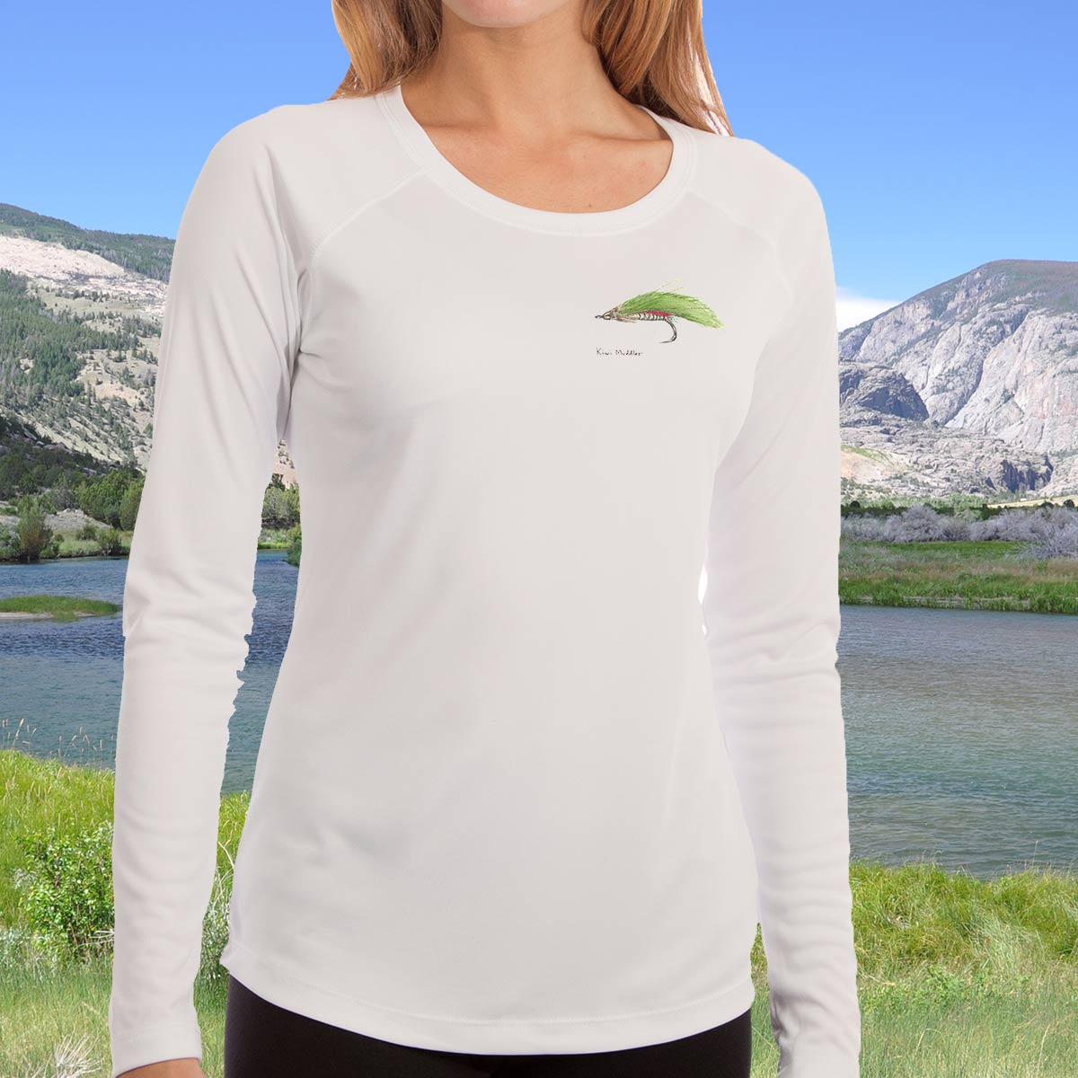 Lahontan Cutthroat  Ladies Solar Long Sleeve Shirt – Jeff Currier
