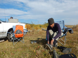 Granny Currier Simms Waders