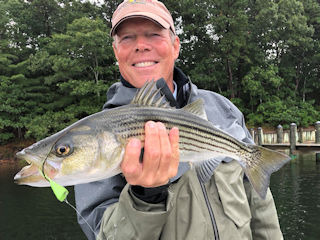 Rick Wilsterman striped bass fishing