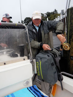 fly fishing for striped bass with Rick Wilsterman