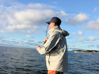 Jeff Currier fly fishing Cape Cod