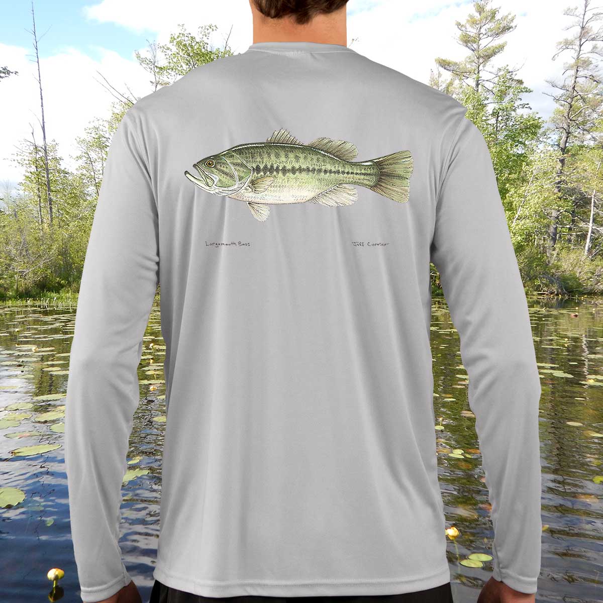 Largemouth Bass  Solar Long Sleeve Shirt – Jeff Currier
