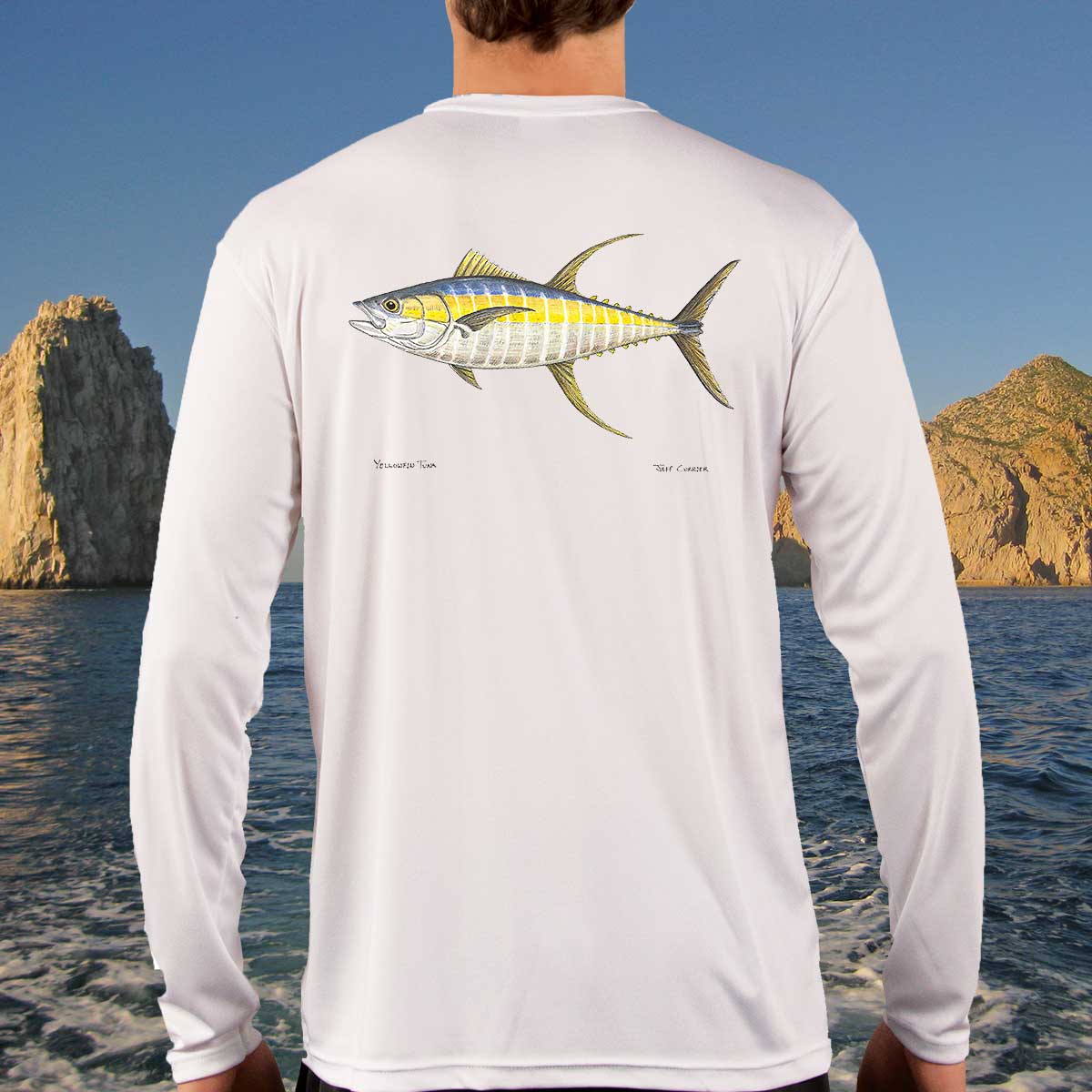 Yellowfin Tuna Solar Long Sleeve Shirt Jeff Currier