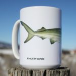 blacktip shark on a coffee cup