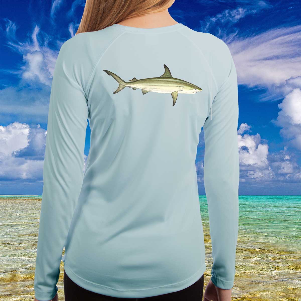 Blacktip Shark | Ladies Solar Long Sleeve Shirt