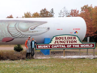 Jeff and Granny Currier fly fishing for muskellunge