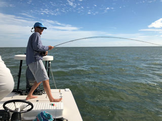 Jeff Currier flyfishing for jack crevalle