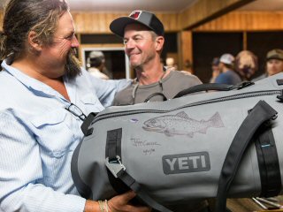 Jeff Currier and Carter Andrews fishing