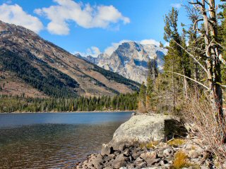 flyfishing for Lake Trout on Jenny Lake