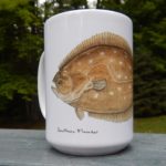 flounder coffee mug art