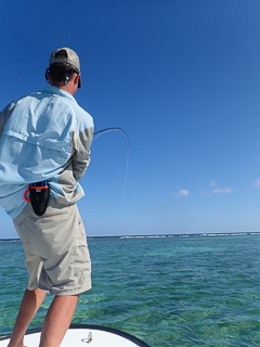 Jeff Currier flyfishing Belize