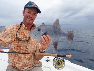 Jeff Currier flyfishing for triggerfish