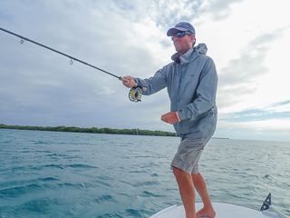 Jeff Currier flyfishing for triggerfish