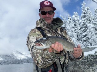 Jeff Currier lake trout fly fishing
