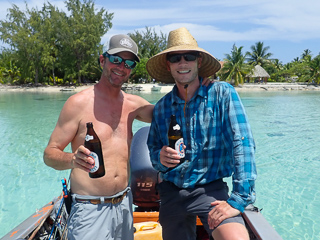 Jeff Currier and Josh Gallivan flyfishing