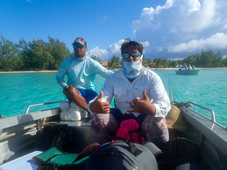 fly fishing Anaa Atoll