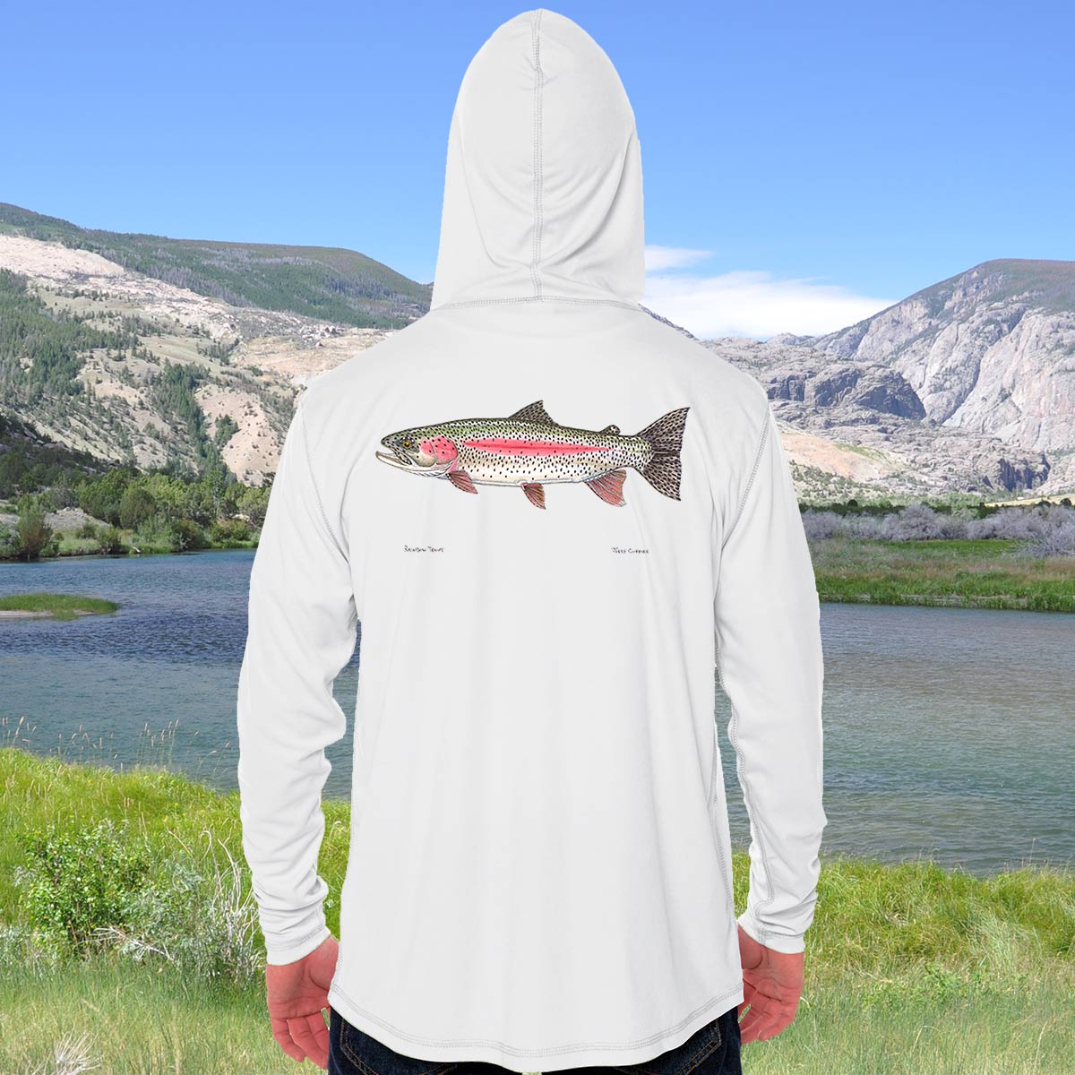 Rainbow Trout | Solar Hoodie – Jeff Currier